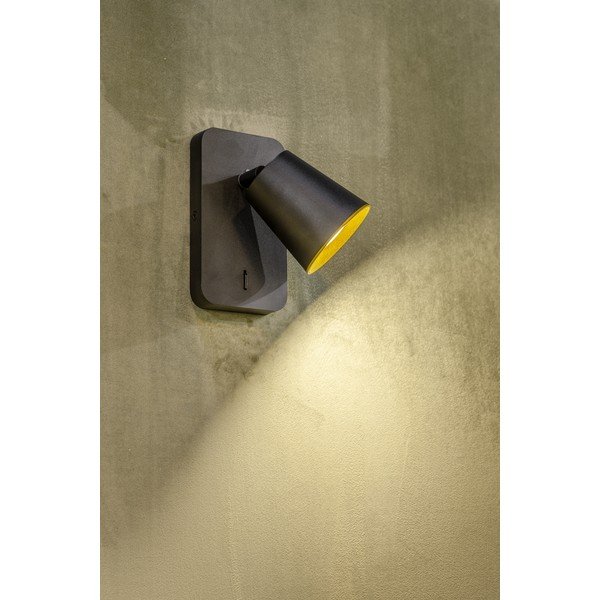 Czarny kinkiet ø 8 cm Elli – GTV-image-1