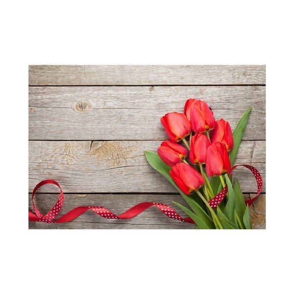 Dywanik winylowy Tulips, 52x75 cm