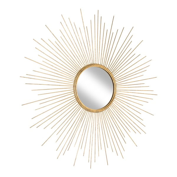 Lustro ścienne z metalową ramą w kolorze złota Westwing Collection Ella, ø 104 cm-image-2