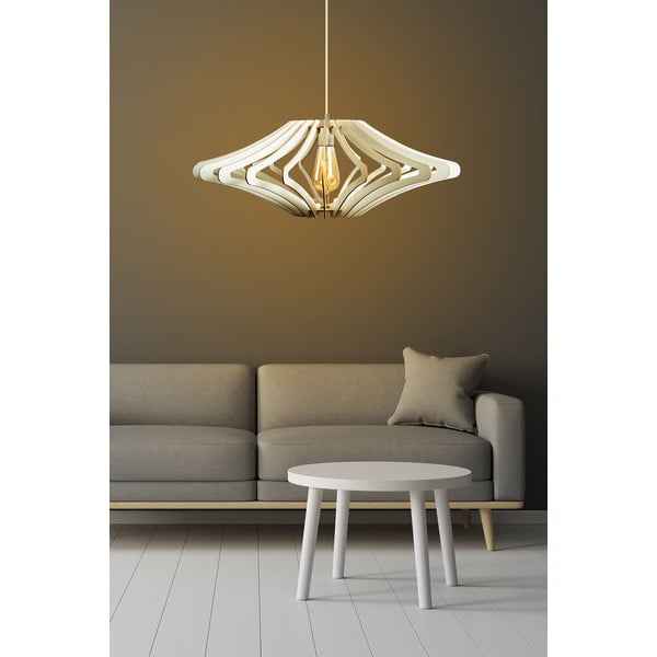 Biała lampa wisząca ø 59 cm – Opviq lights-image-1