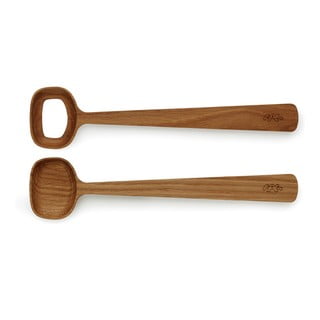 Drewniane sztućce do sałaty Kähler Design Hammershoi