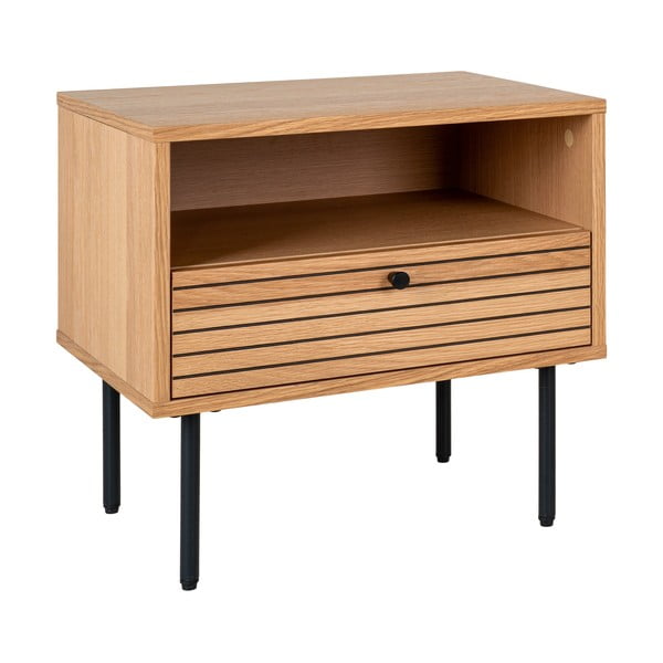 Stolik z blatem w dekorze dębu 40x50 cm Kyoto – House Nordic-image-4