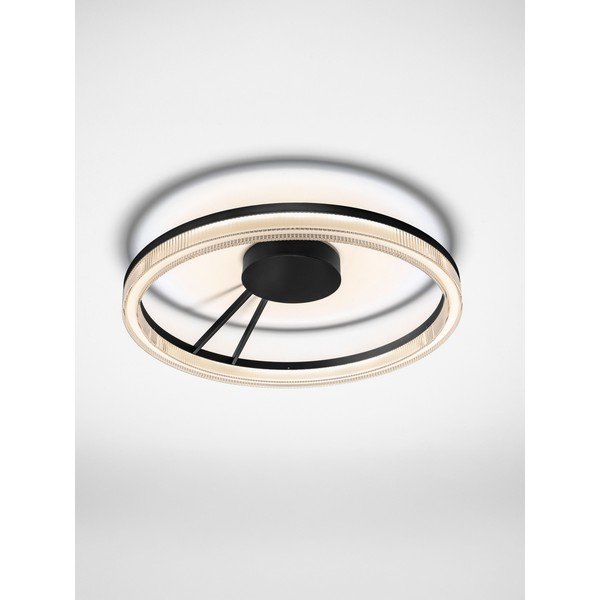 Aluminiowa lampa sufitowa LED ze ściemniaczem w kolorze matowej czerni z kloszem ze szkła akrylowego Lonela – Nova Luce-image-3