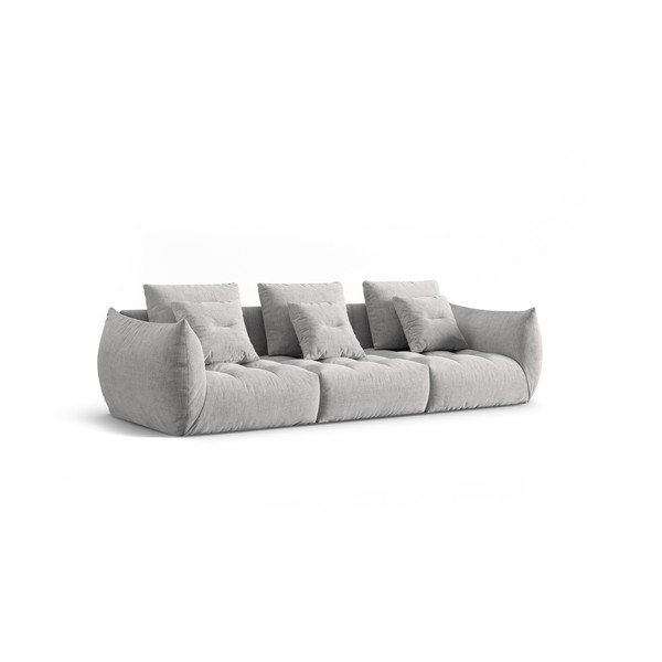 Jasnoszara sofa 332 cm Bloom – Micadoni Home-image-2