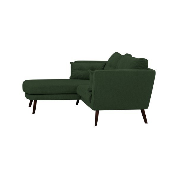 Zielona sofa 3-osobowa Mazzini Sofas Elena, z szezlongiem po lewej stronie-image-3
