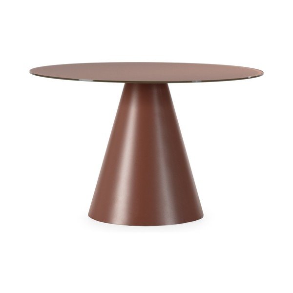 Okrągły stół ze szklanym blatem ø 120 cm Vida – MOME