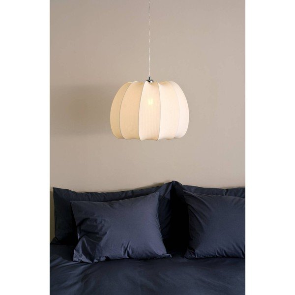 Kremowa tekstylna lampa wisząca ø 42 cm Pion – Jotex-image-1