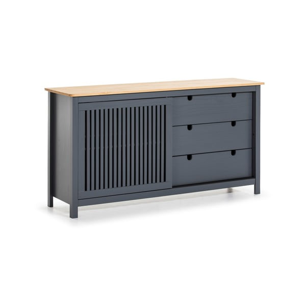 Szara drewniana komoda Marckeric Bruna-image-2