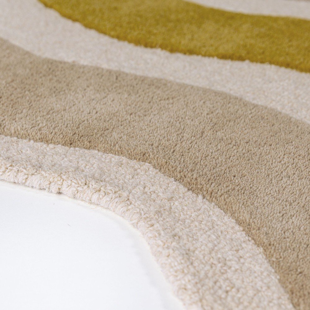 Zielony/w naturalnym kolorze wełniany dywan tkany ręcznie 160x230 cm Cascade Wool – Flair Rugs (zdjęcie 6)