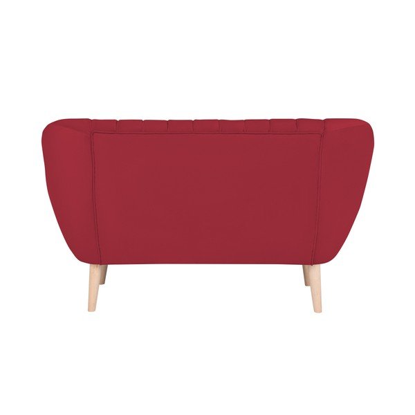 Czerwona sofa 2-osobowa Micadoni Home Vincente-image-2