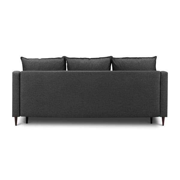Ciemnoszara rozkładana sofa ze schowkiem Mazzini Sofas Ancolie, 215 cm-image-3