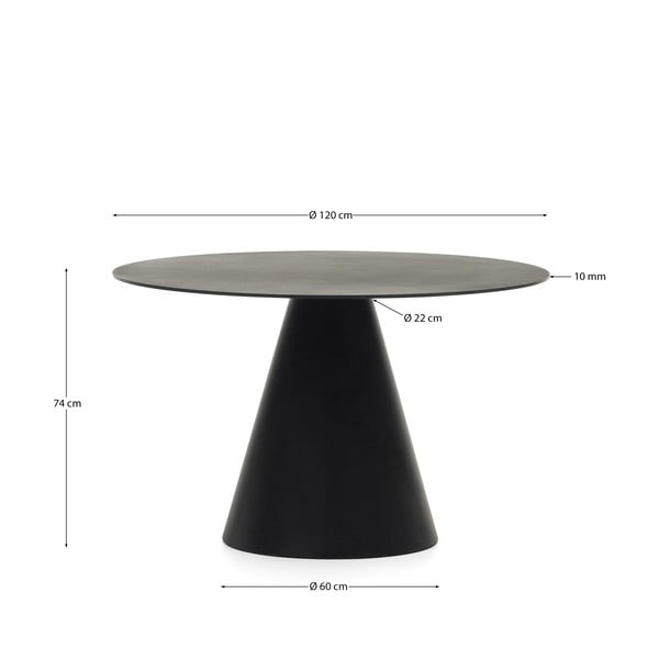 Okrągły stół ø 120 cm Wilshire – Kave Home-image-4