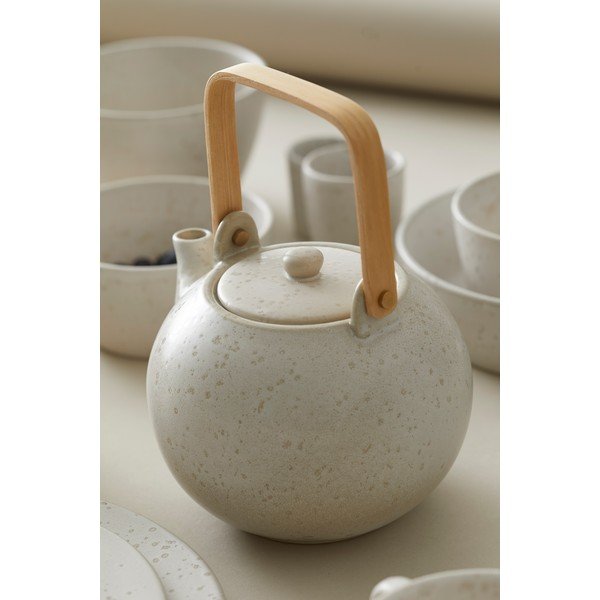 Beżowy kamionkowy dzbanek do herbaty 1,2 l Stentøj − Bitz-image-1