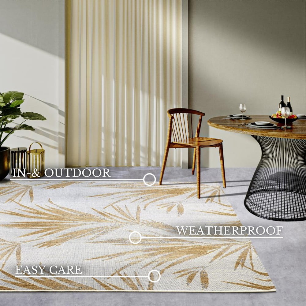 Dywan w biało-złotym kolorze odpowiedni na zewnątrz 160x235 cm Leonie – Villeroy&Boch (zdjęcie 9)