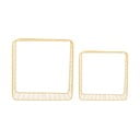 Jasnożółte stalowe półki zestaw 2 szt. 35 cm Reja – PT LIVING