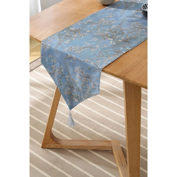 Bieżnik 45x140 cm Blue Spring – Minimalist Cushion Covers-image-1