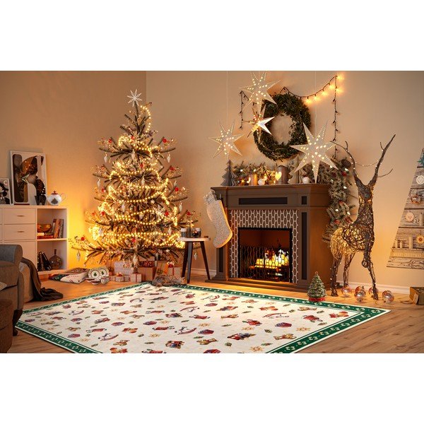 Zielony dywan ze świątecznym motywem 160x230 cm Green Christmas – Villeroy&Boch-image-1