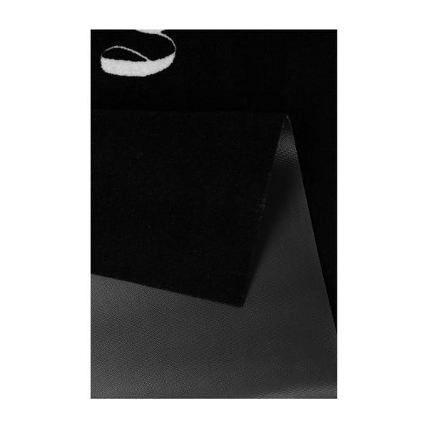 Czarny chodnik Zala Living Cook & Clean Love, 50x150 cm-image-1