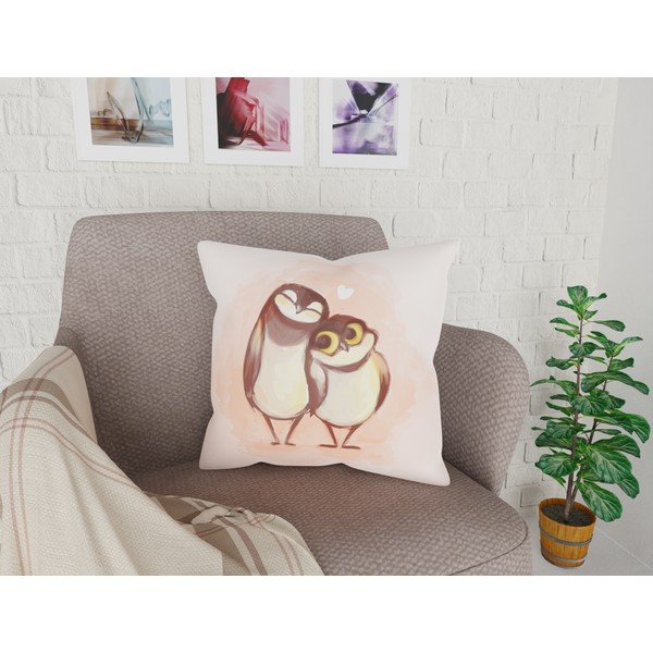 Poszewka na poduszkę Vitaus Owls, 43x43 cm-image-1