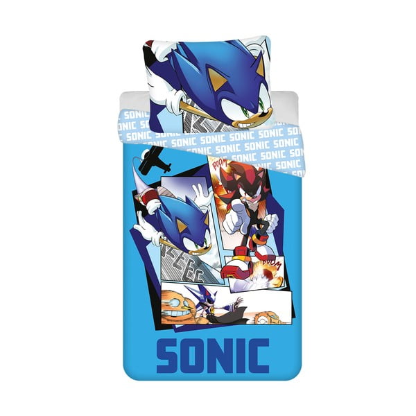 Bawełniana dziecięca pościel jednoosobowa 140x200 cm Sonic – Jerry Fabrics