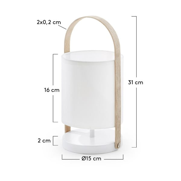 Biała lampa stołowa Kave Home Zayla-image-4