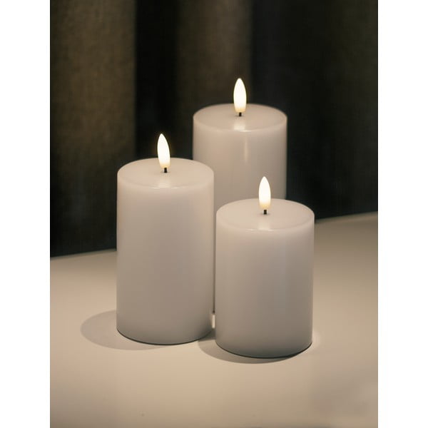 Świeczki LED zestaw 3 szt. (wysokość 15 cm) Sille Exclusive – Sirius-image-2