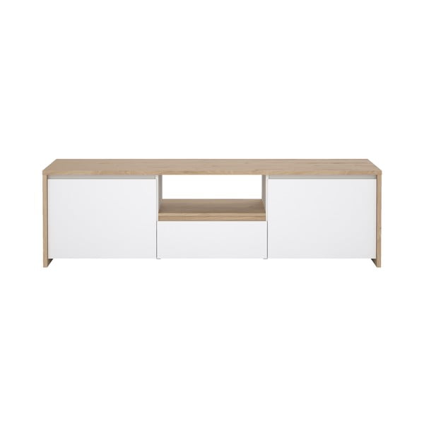 Biało-naturalna szafka pod TV w dekorze dębu 179x52x48 cm Next – Tvilum