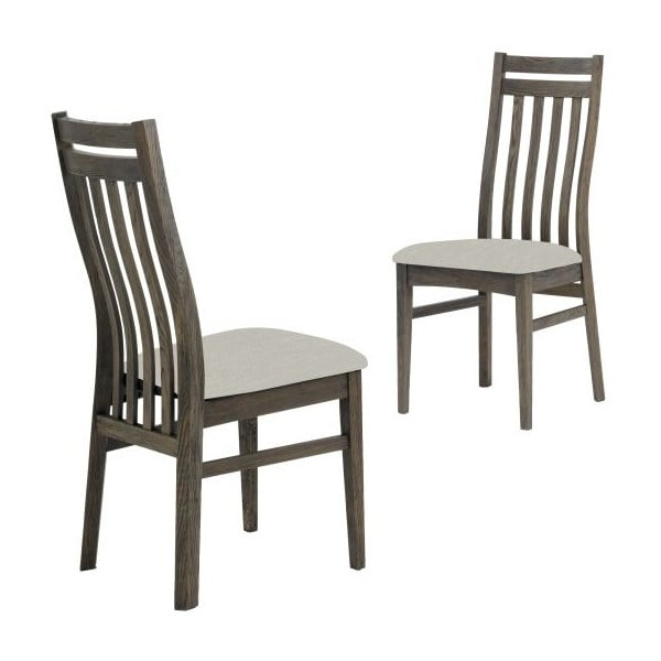 Ciemnobrązowe krzesło krzesło s konstrukcí z drewna dębowego Canett Geranium