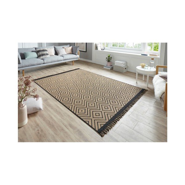 Beżowo-czarny dywan Hanse Home Intense Sulo, 80x150 cm-image-2