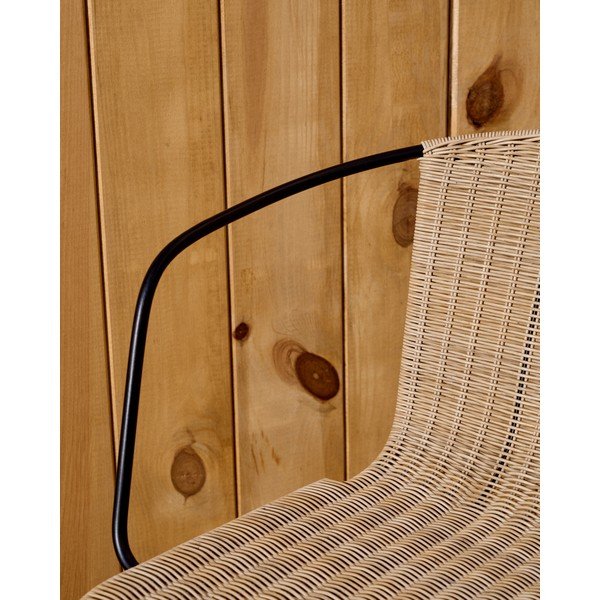 Rattanowe krzesło ogrodowe w naturalnym kolorze Eltiera – Kave Home-image-3