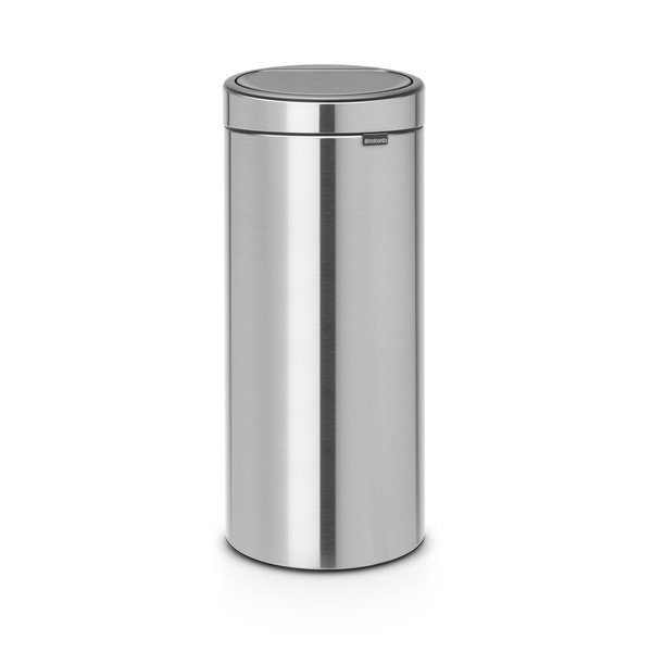 Stalowy kosz na śmieci otwierany na dotyk w kolorze matowego srebra 30 l Touch Bin – Brabantia
