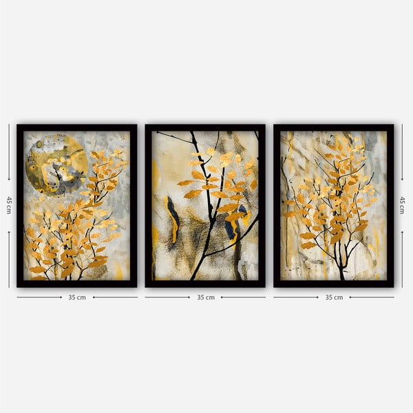 Obrazy zestaw 3 szt. 35x45 cm – Wallity-image-1