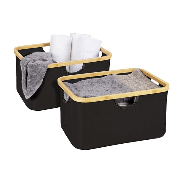 Tekstylne koszyki zestaw 2 szt. Ecori – Wenko-image-3