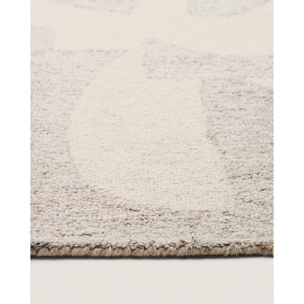 Szary/beżowy wełniany dywan tkany ręcznie 200x300 cm Norela – Kave Home-image-4