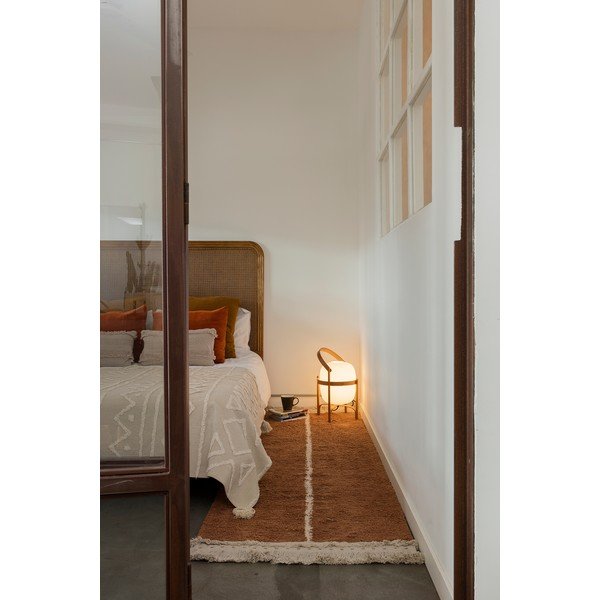 Ceglasto-beżowy bawełniany chodnik 80x230 cm Duetto Toffee – Lorena Canals-image-3