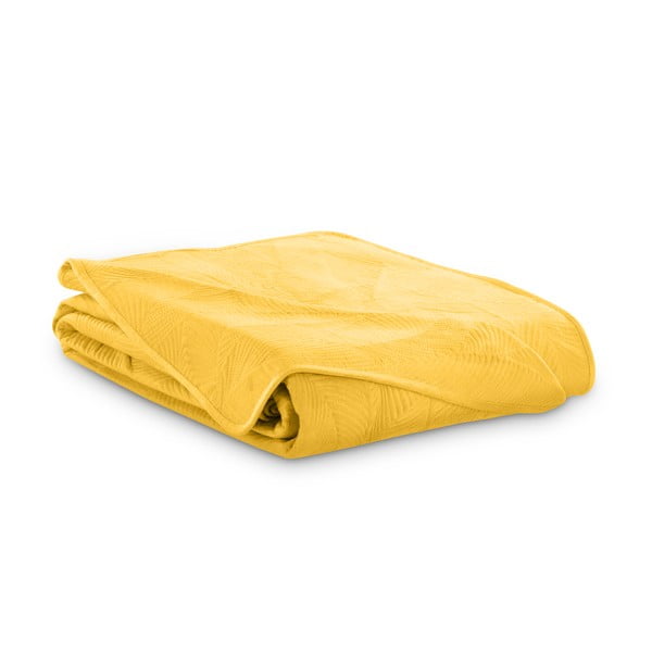 Narzuta w odcieniach ochry na łóżko dwuosobowe 200x220 cm Palsha – AmeliaHome-image-2