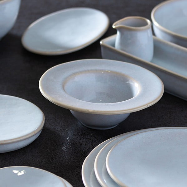 Biała kamionkowa misa Costa Nova Roda, 9x36,5 cm-image-1