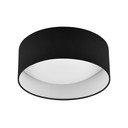 Czarna lampa sufitowa LED ø 30 cm Locarno – Reality