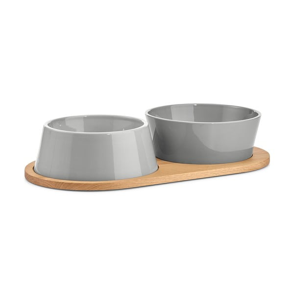 Porcelanowe miski zestaw 2 szt. ø 21 cm Doppio Concrete M/L – MiaCara-image-4