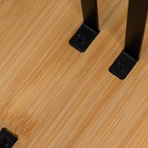 Czarno-naturalny metalowy stojak na ręczniki papierowe – Casa Selección-image-1