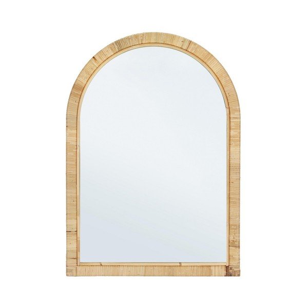 Lustro z rattanową ramą ścienne 50x70 cm Hakima – Bizzotto