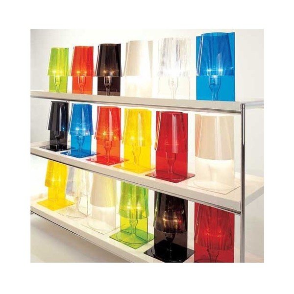 Brązowa lampka stołowa Kartell Take-image-1