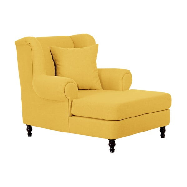 Żółty fotel uszak Max Winzer Mareille Yellow