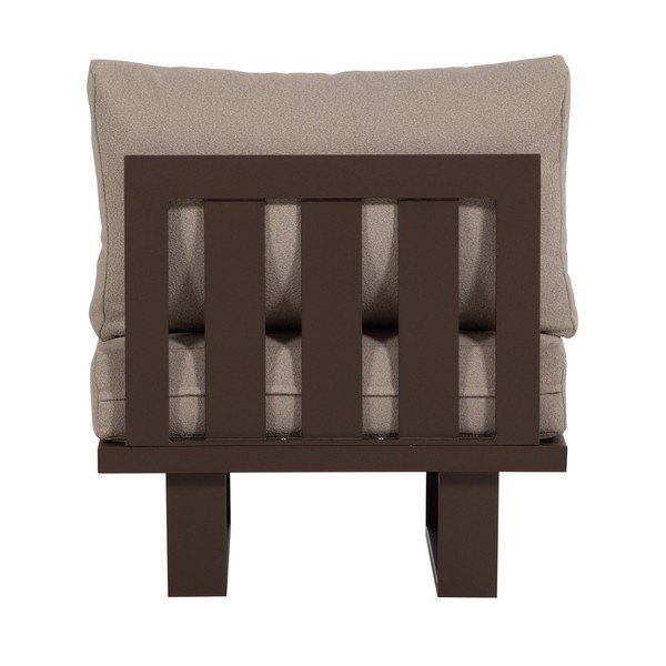 Brązowy metalowy/tapicerowany fotel ogrodowy Bear – WOOOD-image-4