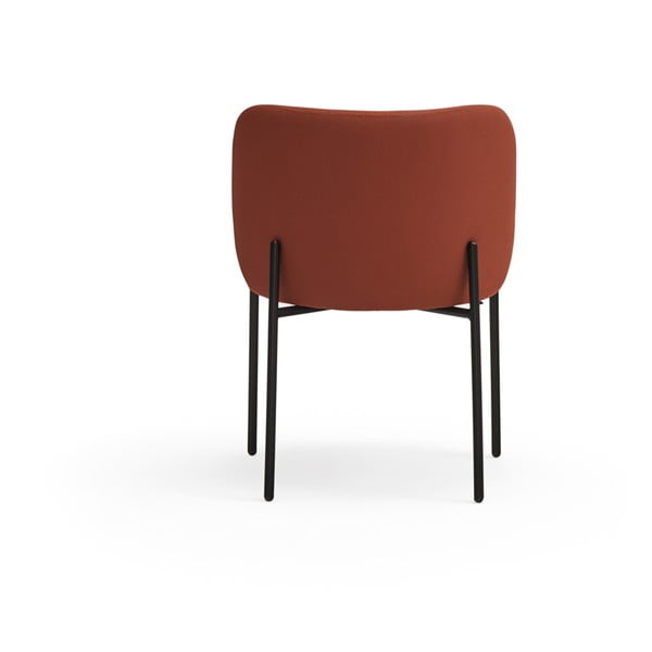 Czerwone tapicerowane fotele jadalniane zestaw 2 szt. Mogi – Teulat-image-4