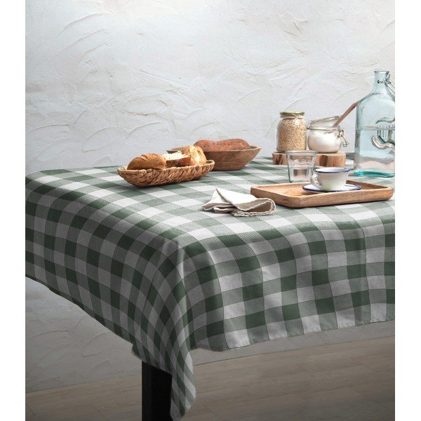 Obrus Really Nice Things Mantel Green Vichy, 140x140 cm-image-1