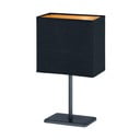 Czarna lampa stołowa z tekstylnym kloszem (wysokość 30 cm) Kate – Fischer & Honsel