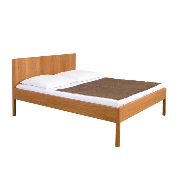 Łóżko z drewna dębowego Ellenberger design Alex, 100x200 cm