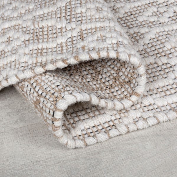 Jasnoszary wełniany dywan tkany ręcznie 80x150 cm Dream – Flair Rugs-image-2