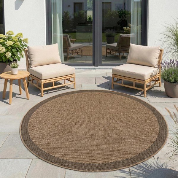 Okrągły dywan odpowiedni na zewnątrz ø 120 cm Timber 1402 – Ayyildiz Carpets-image-1